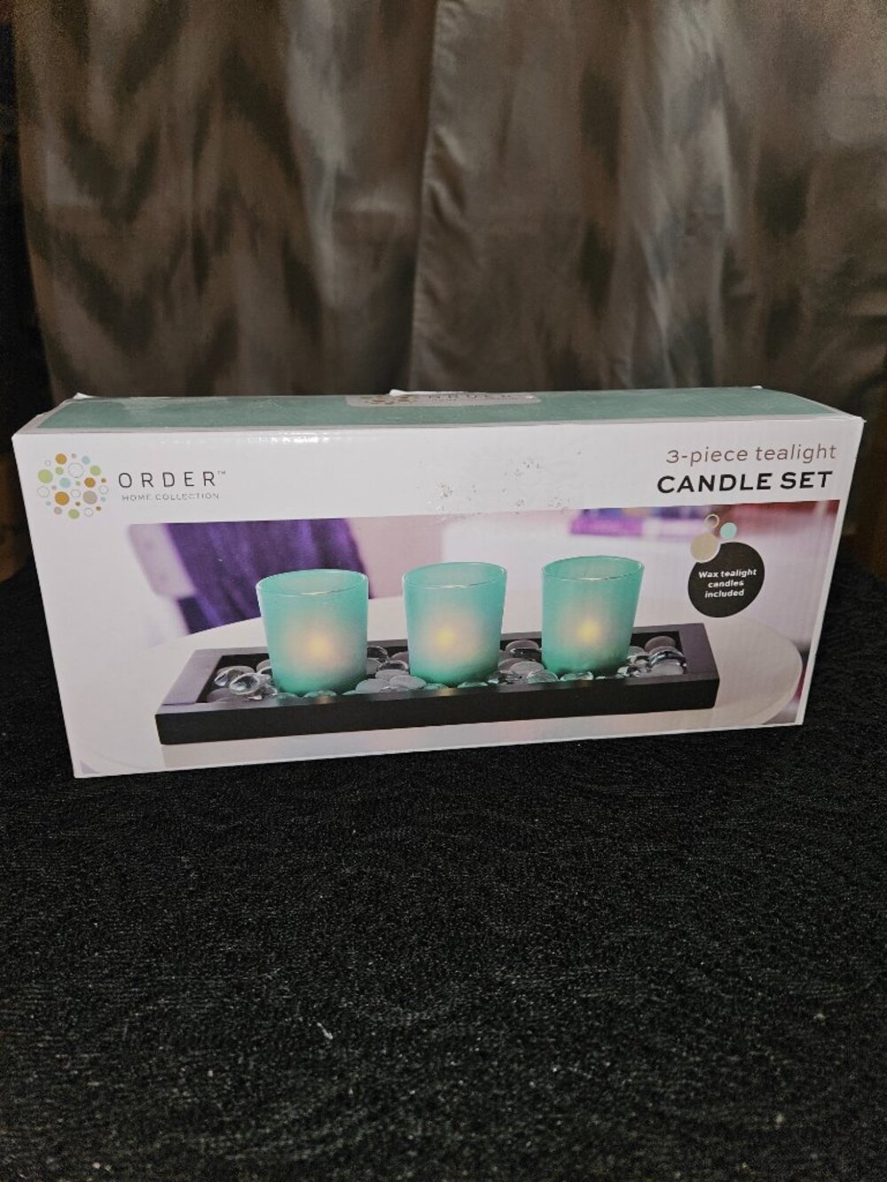 NIB Order Home Collection 3-Piece Tealight Candle Set